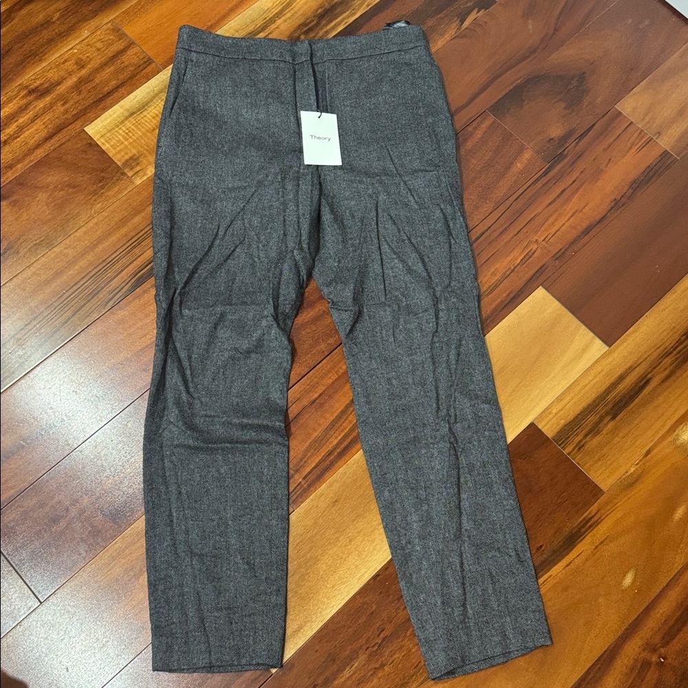 Theory Charcoal Tailored Trousers